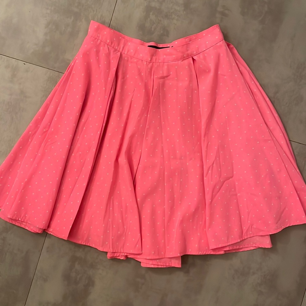 Neon pink skirt